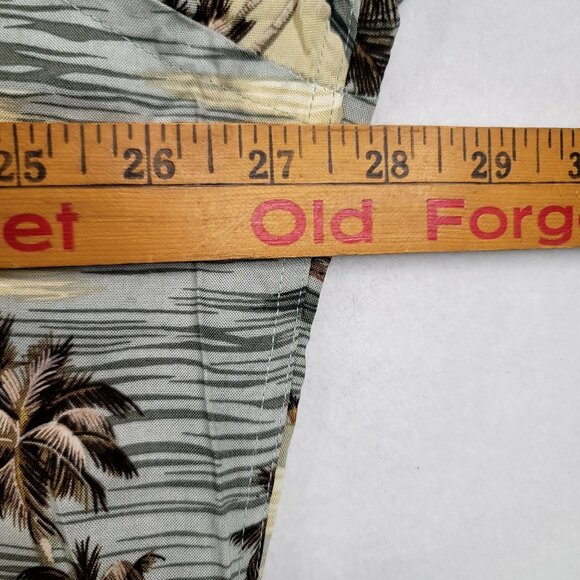 CAMPIA Moda Mens Hawaiian Aloha Shirt XXL Palm Tree Print Short Sleeve - Picture 7 of 8